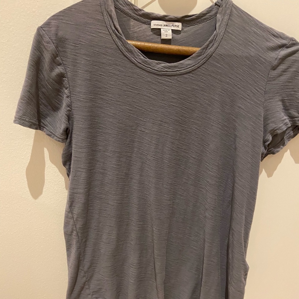 James Perse gray tee size 2. Gently used